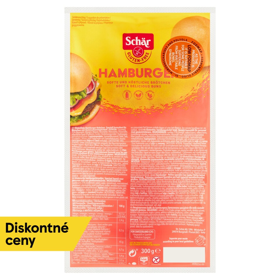 Schär Hamburger pečivo bežné bezgluténové 300 g