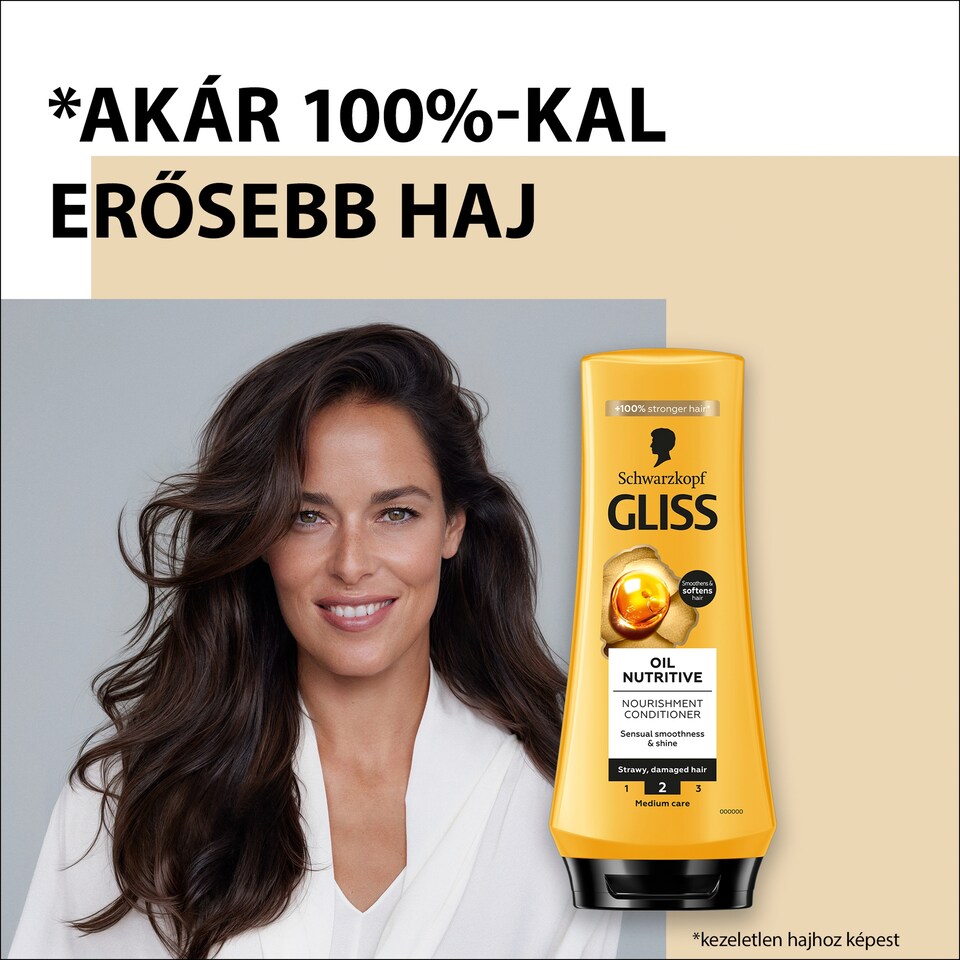 Gliss Tápláló Olaj hajbalzsam omega 9 olajsavval és marula olajjal 200 ml  1. kép