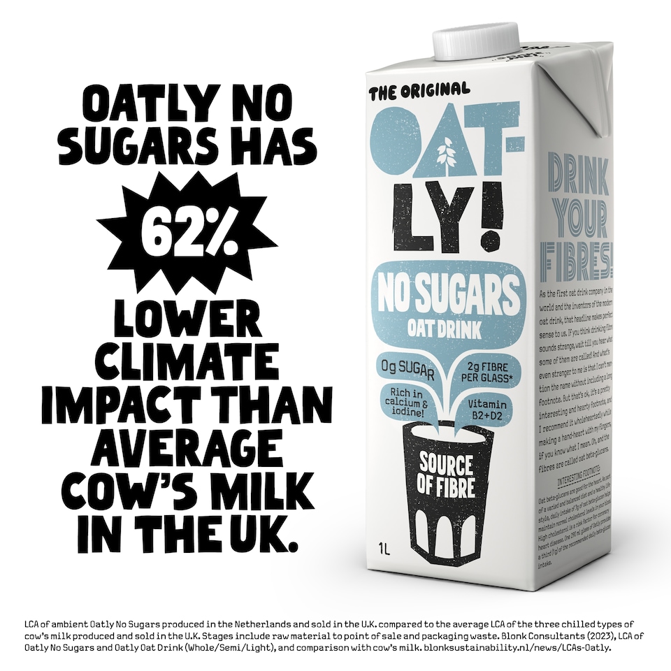 image 1 of Oatly The Original No Sugars Oat Drink 1L
