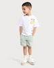 image 2 of F&F Boys Cotton Rich Drawstring Shorts in Green