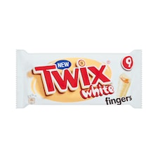 Twix White Chocolate Biscuit Snack Bars Multipack Chocolate 9x20g