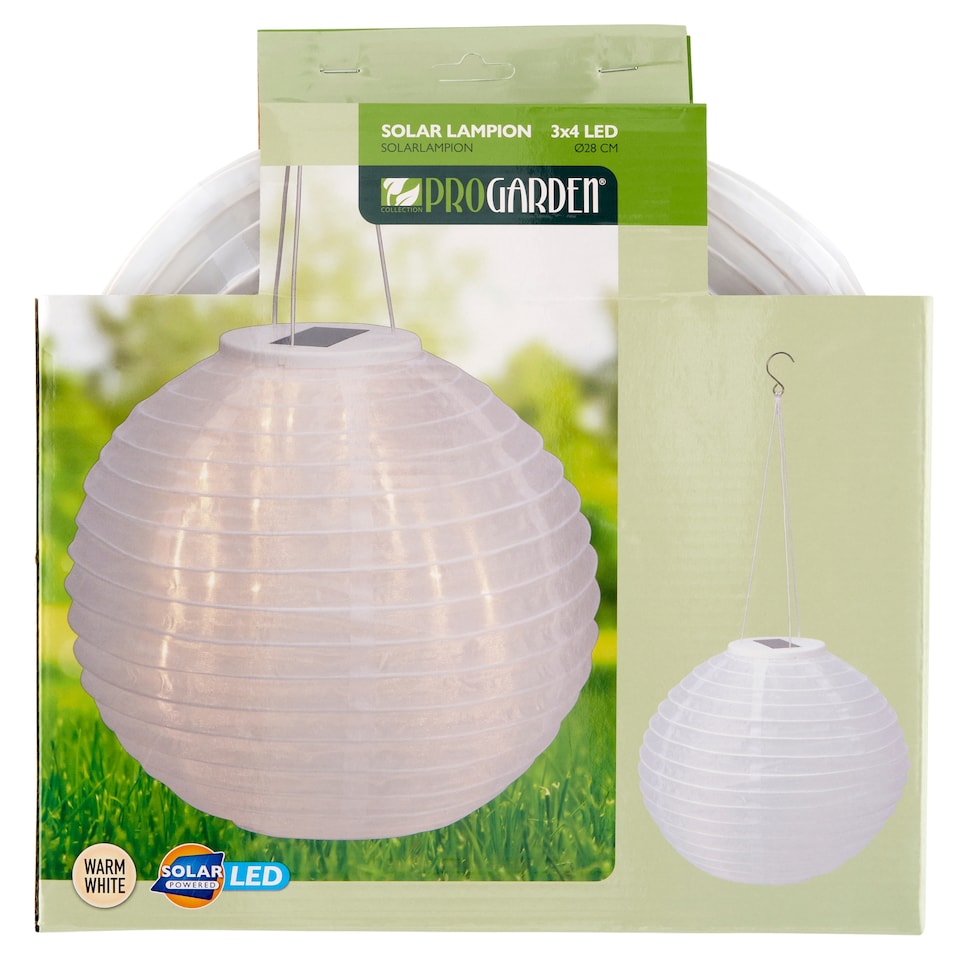 Pro Garden Solárny LED lampión 28 cm