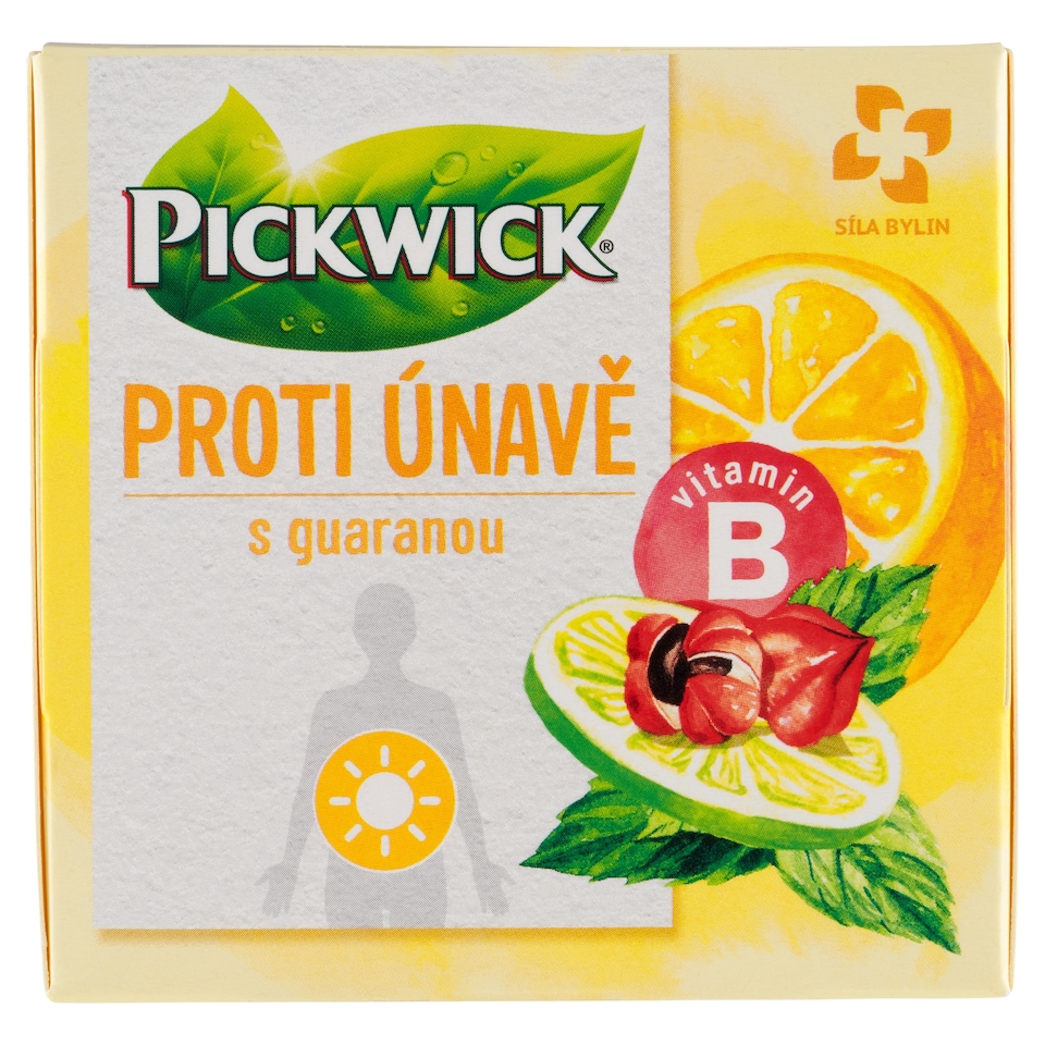 Obrázek 1 pro produkt Pickwick Proti únavě s guaranou zelený a bylinný čaj 10 x 1,5g (15g)