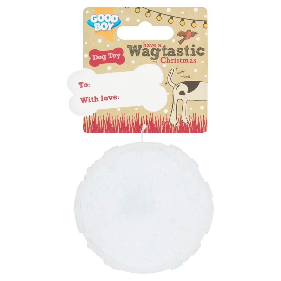 Good Boy Wagtastic Light Up Snowball Toy