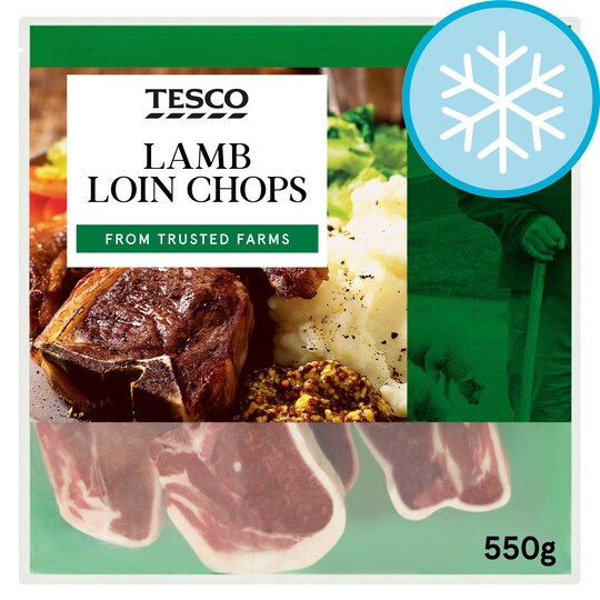 Tesco Lamb Loin Chops 550G Tesco Groceries