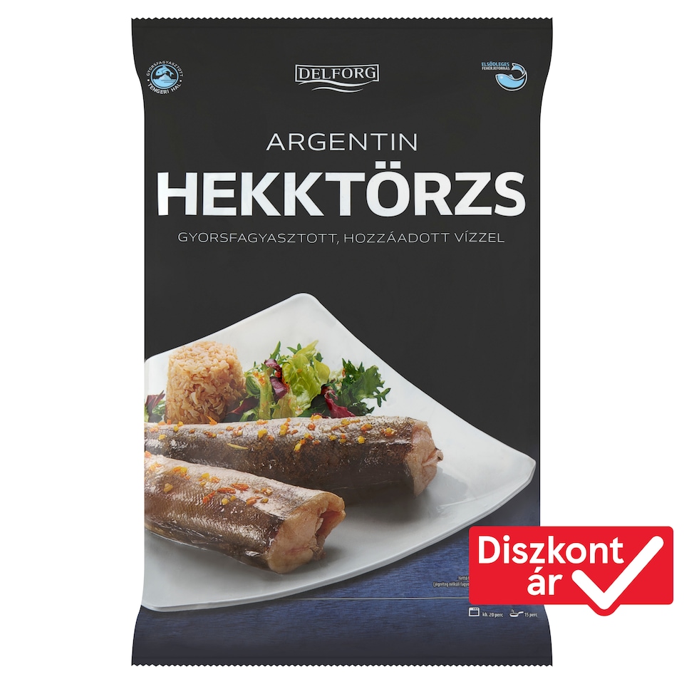 Delforg gyorsfagyasztott argentin hekktörzs 900 g