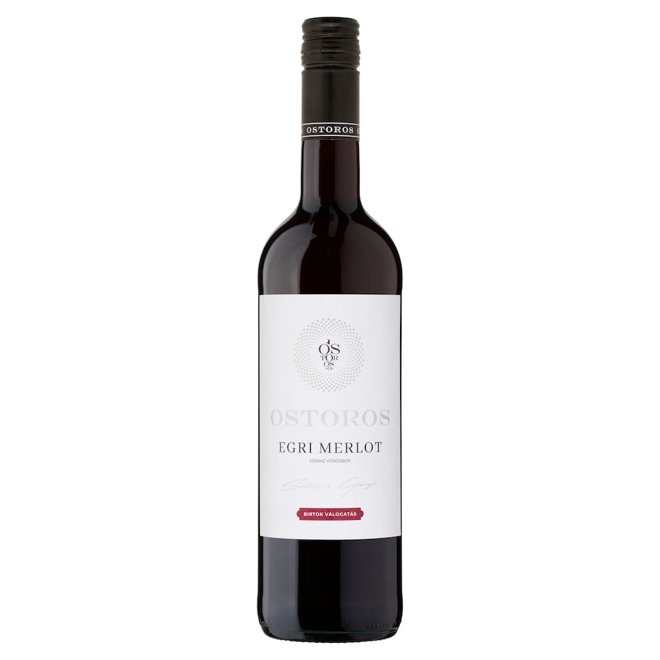 Ostorosbor Egri Merlot classicus száraz vörösbor 13% 750 ml 1. kép