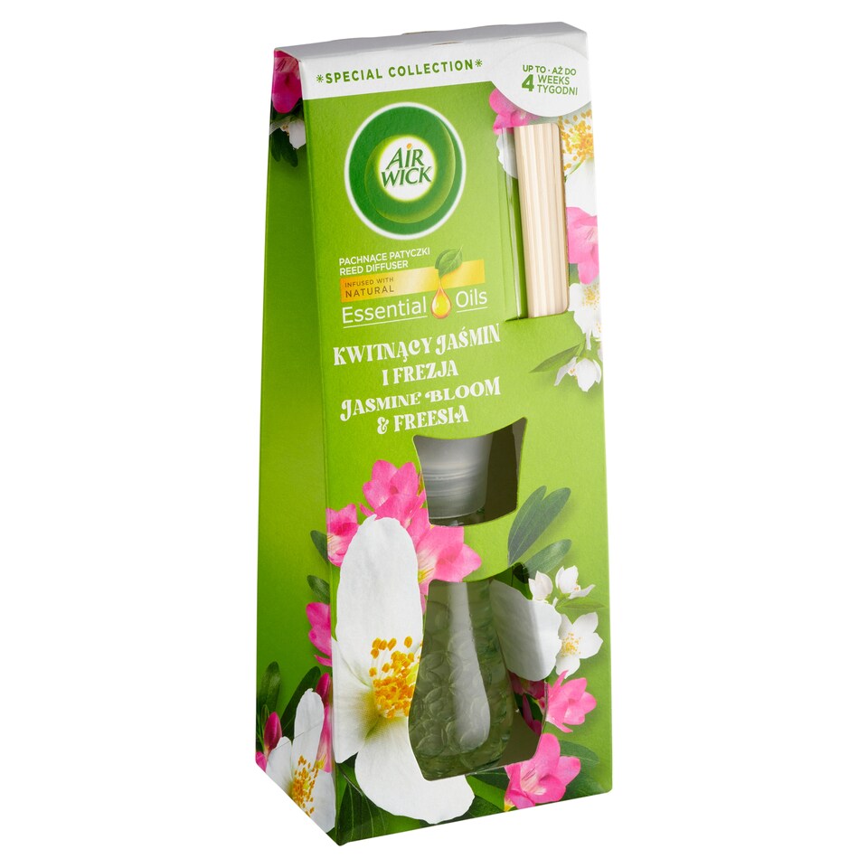 image 1 of Air Wick Essential Oils Reed Diffuser Jasmine Bloom & Freesia 25ml