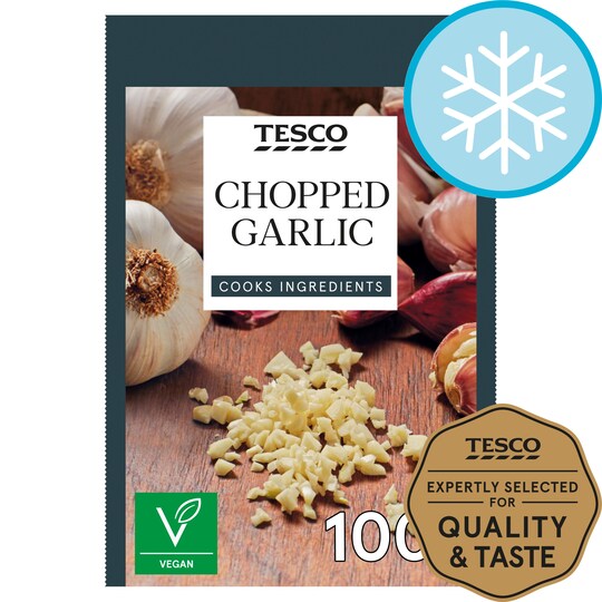 Tesco Chopped Garlic 100G Tesco Groceries
