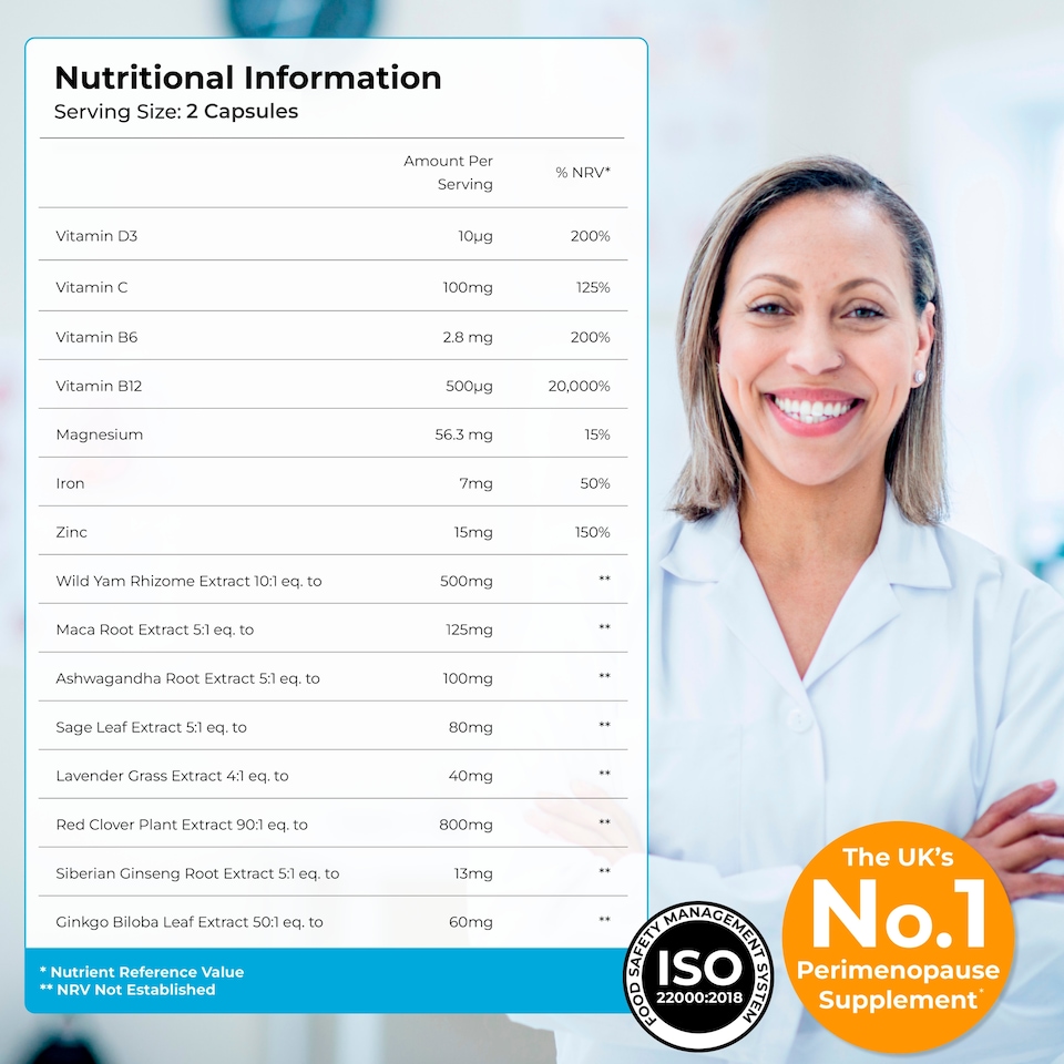 image 1 of Health & Her Perimenopause Supplement 60 Capsules