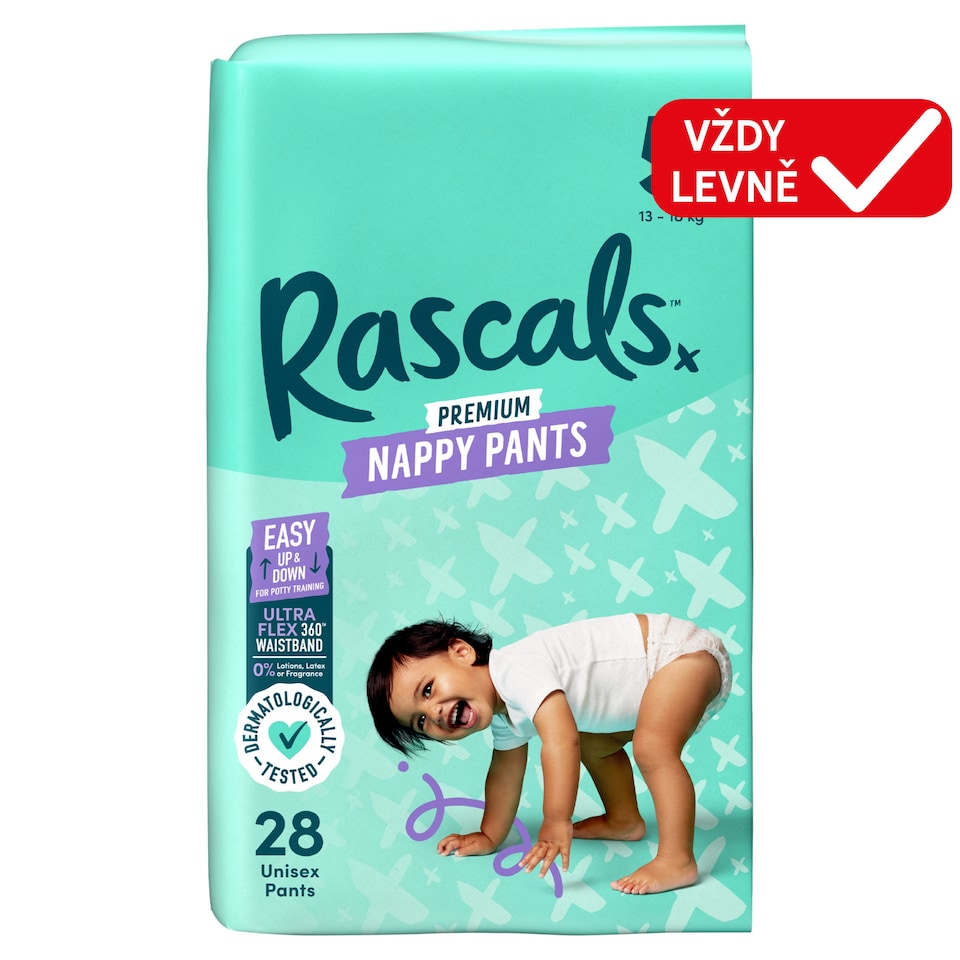 Rascals Premium Diaper Pants 5 13 - 18 kg 28 pcs