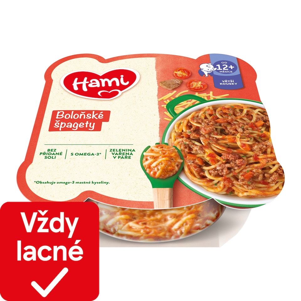 obrázok 1 z HAMI mäsovozeleninový tanierik Bolonské špagety 230g