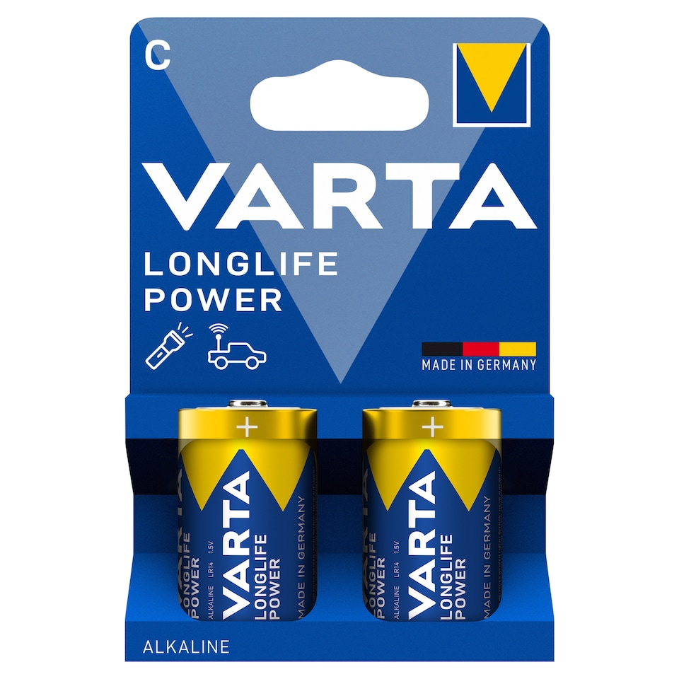 obrázok 1 z VARTA Longlife Power C alkalické batérie 2 ks