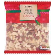 Tesco Peanuts, Almond & Cashews Mix 600G