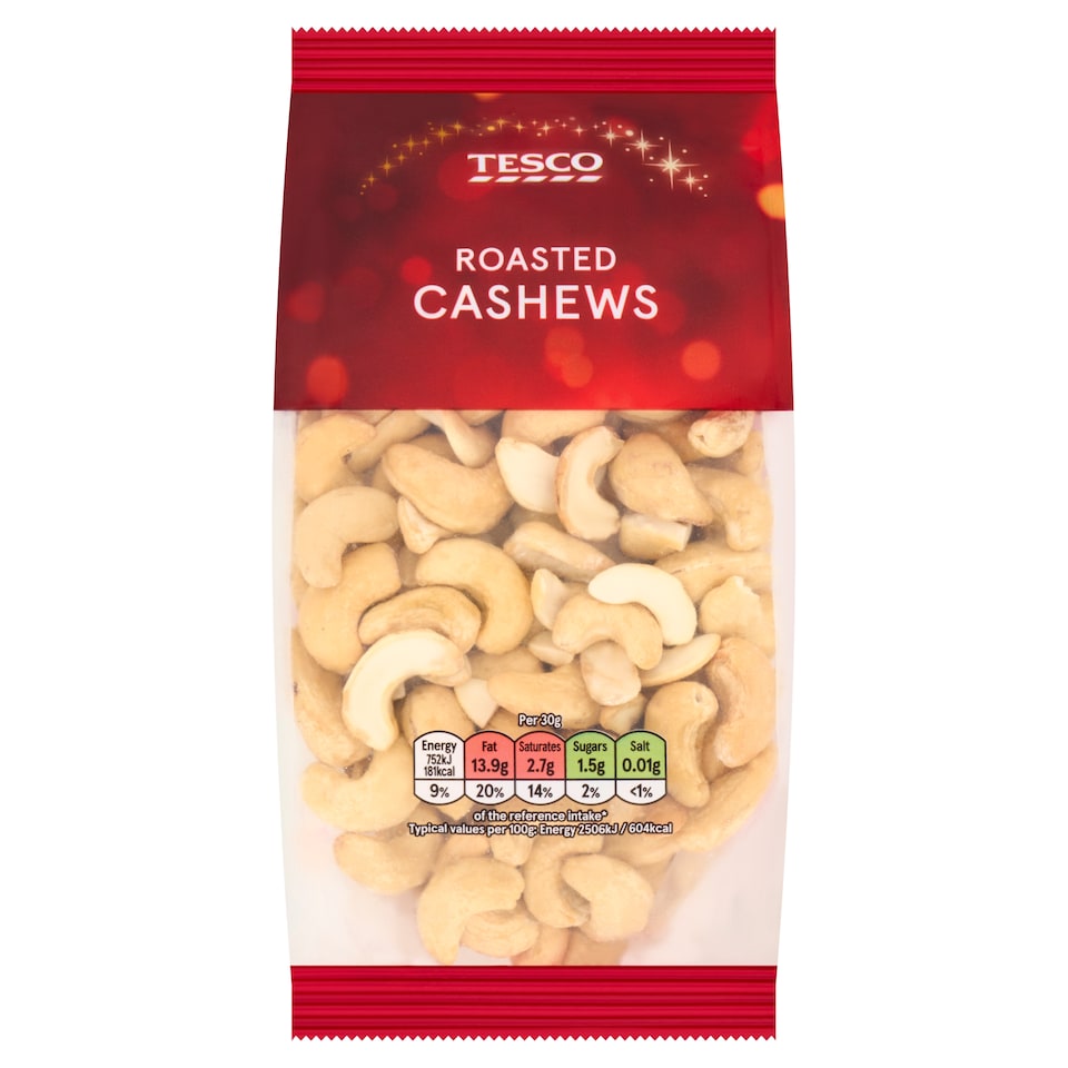 Tesco Roasted Cashews 200G