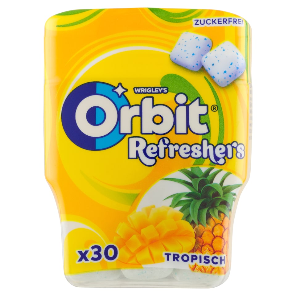 image 1 of Wrigley's Orbit Refreshers Sugar-Free Fruit Flavoured Chewing Gum with Sweeteners 30 pcs 67g