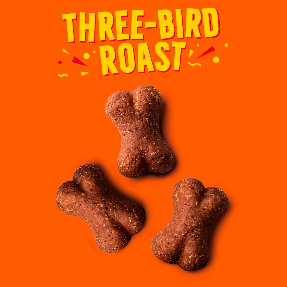 image 1 of Wagg Three Bird Roast Dog Treats Clip Strip 100g