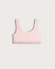 image 2 of F&F Girls 3-Pack Cotton Rich Ribbed Crop Tops in Pink