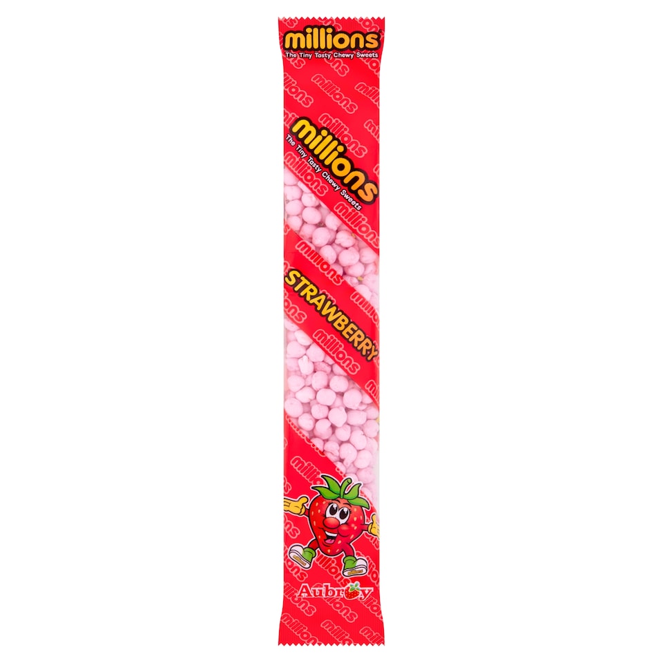 Millions Strawberry Flavour Chewy Sweets 55g