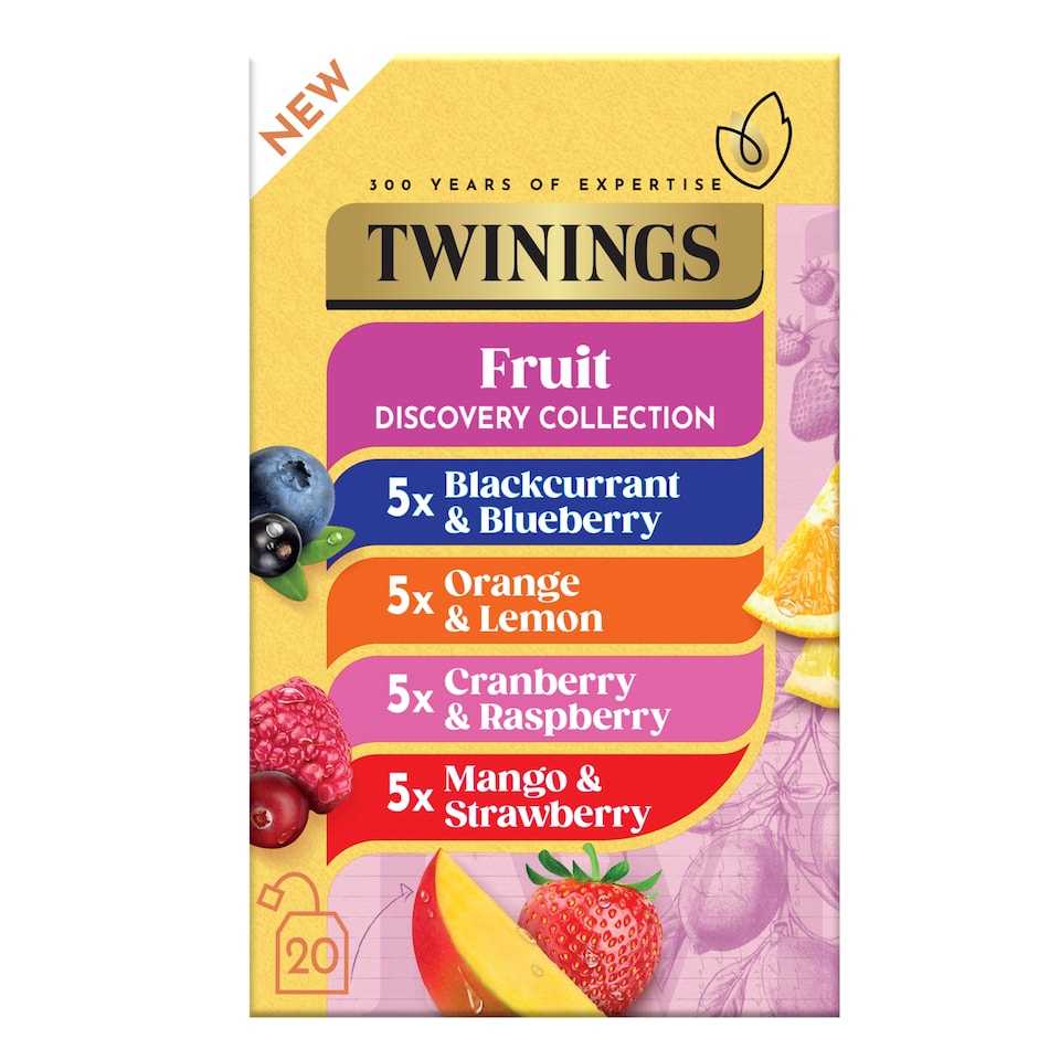 Twinings 20 Selection Fruit Tea Bags 40G