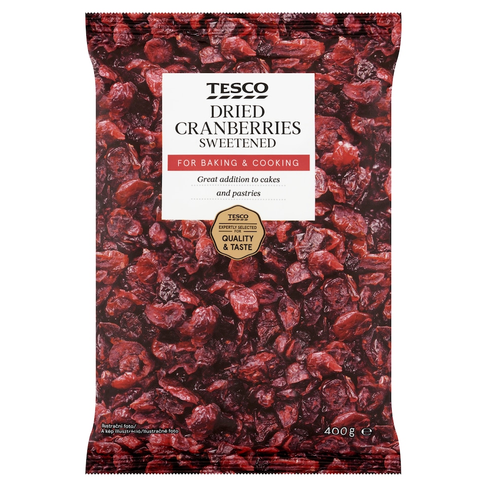 Tesco Brusnice krájané sušené 400 g