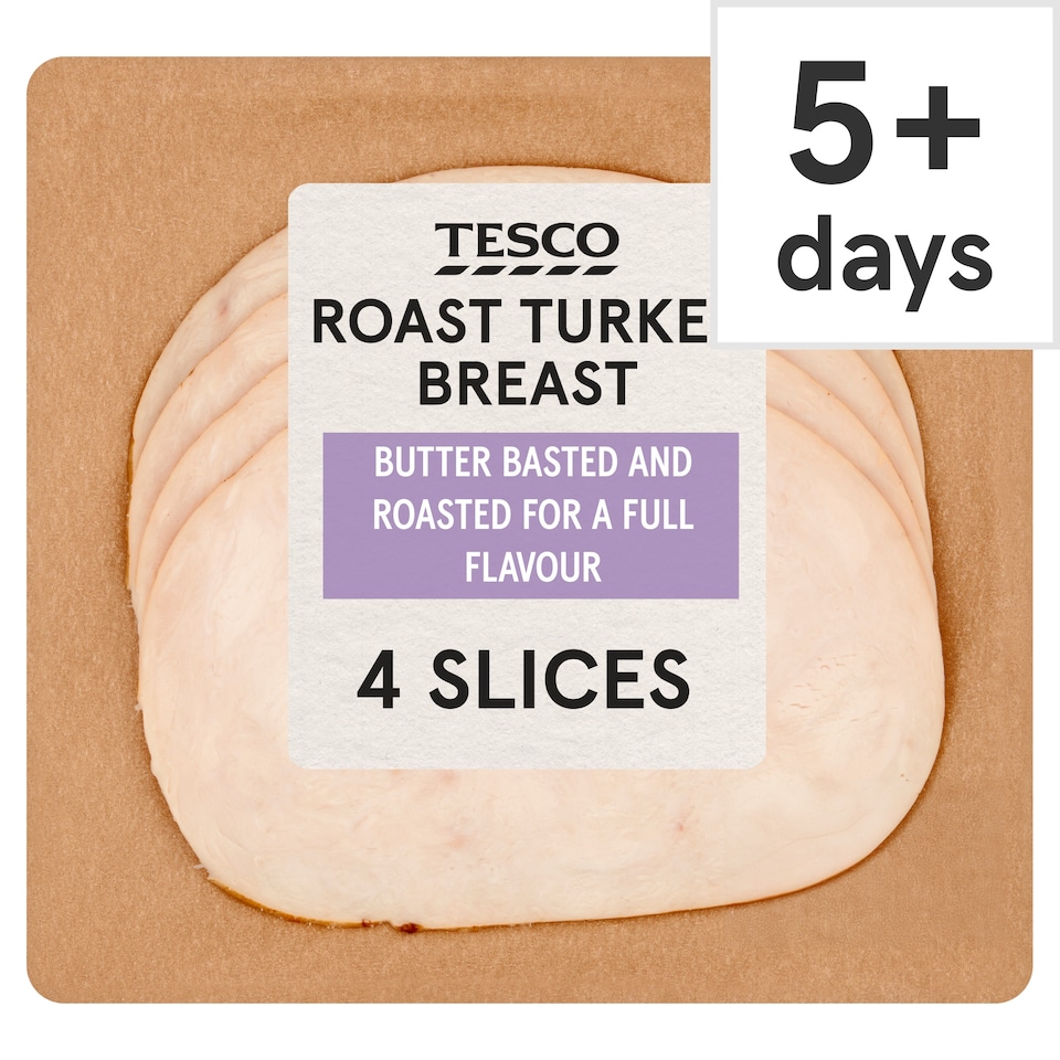 Tesco Deli Roast Turkey Breast 120G