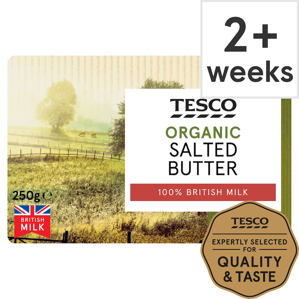 Tesco Organic Salted Butter 250G