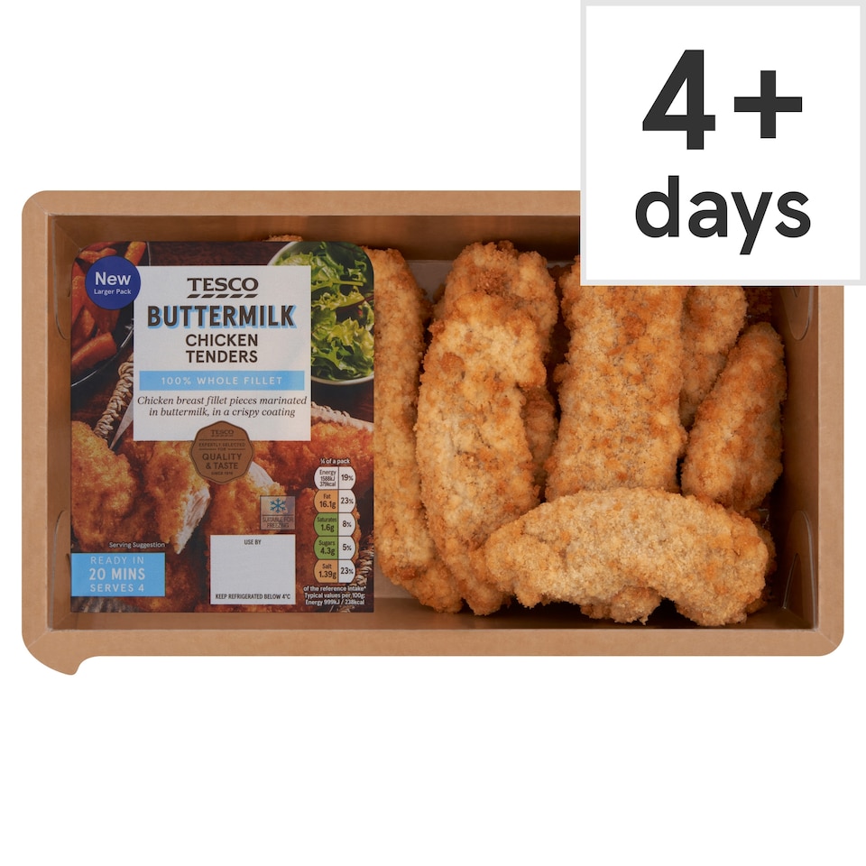 Tesco Breaded Buttermilk Tenders 710g