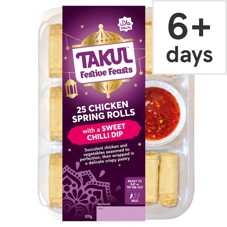 Takul Festive Feasts Chicken Spring Rolls 870g