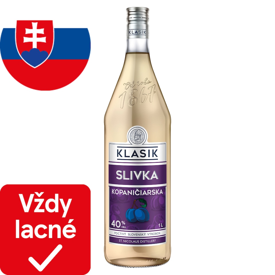 St. Nicolaus Klasik Kopaničiarska Plum Spirit 40% 1 L