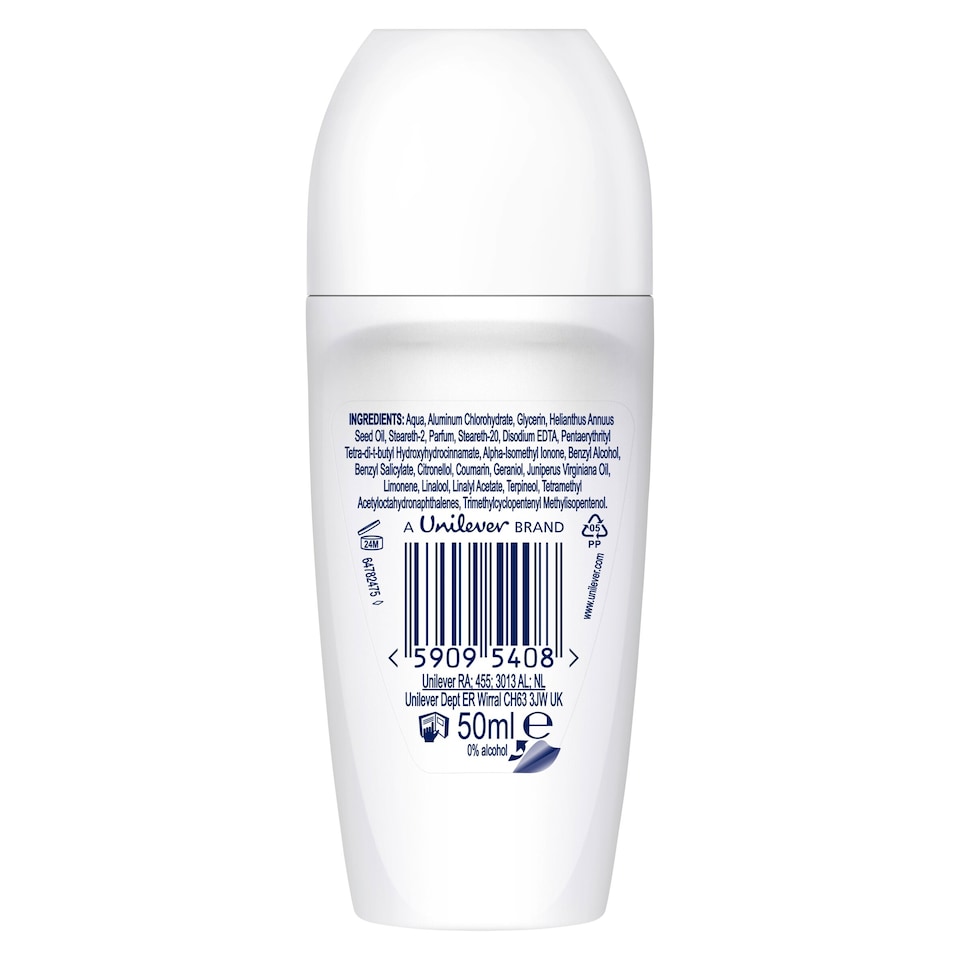 image 1 of Dove 48h Powder Antiperspirant Deodorant Roll On 50ml