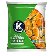 Deli Kitchen Garlic Tear & Share Flatbread 275G