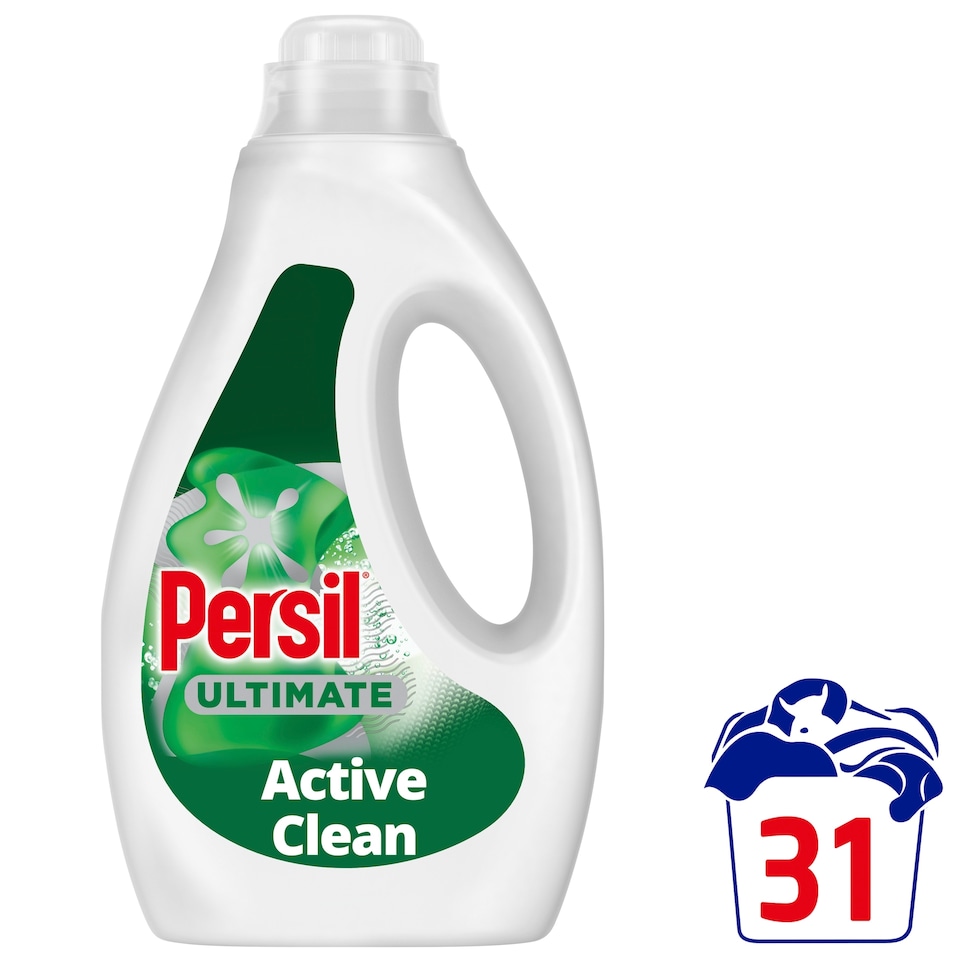 image 1 of Persil Ultimate Active Clean Bio Laundry Washing Detergent 31 Washes 837ML