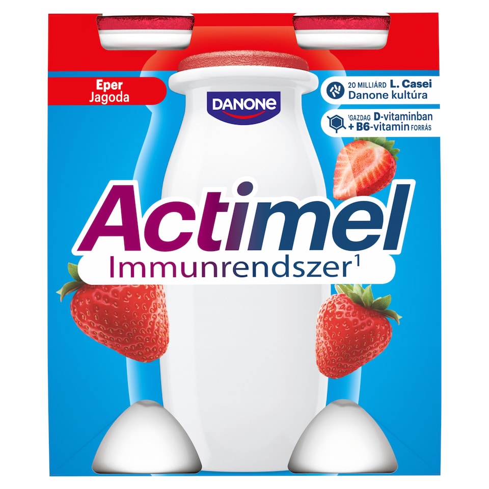 Danone Actimel eperízű zsírszegény joghurtalapú ital B6- és D-vitaminnal 4 x 100 g (400 g) 1. kép