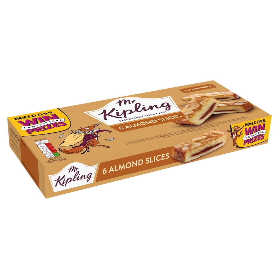 image 1 of Mr Kipling Almond Slices 6 Pack