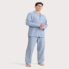 F&F Pure Cotton Stripe Print Pyjama Set in Multi