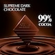 image 2 of Lindt Excellence 99% Extra Dark Chocolate 50 g