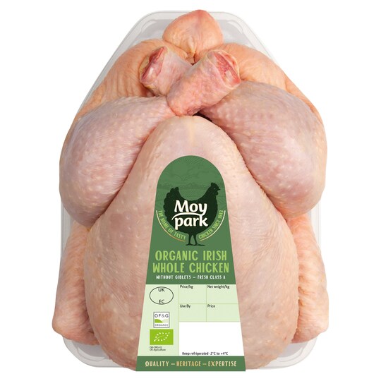 Mp Organic Whole Chicken 1Kg2.4Kg Tesco Groceries