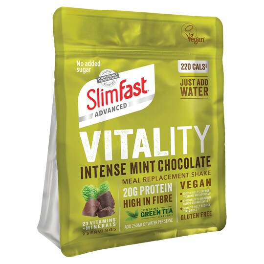 Slimfast Vtalty Vegan Mint Chocolate Powder 486G Tesco Groceries
