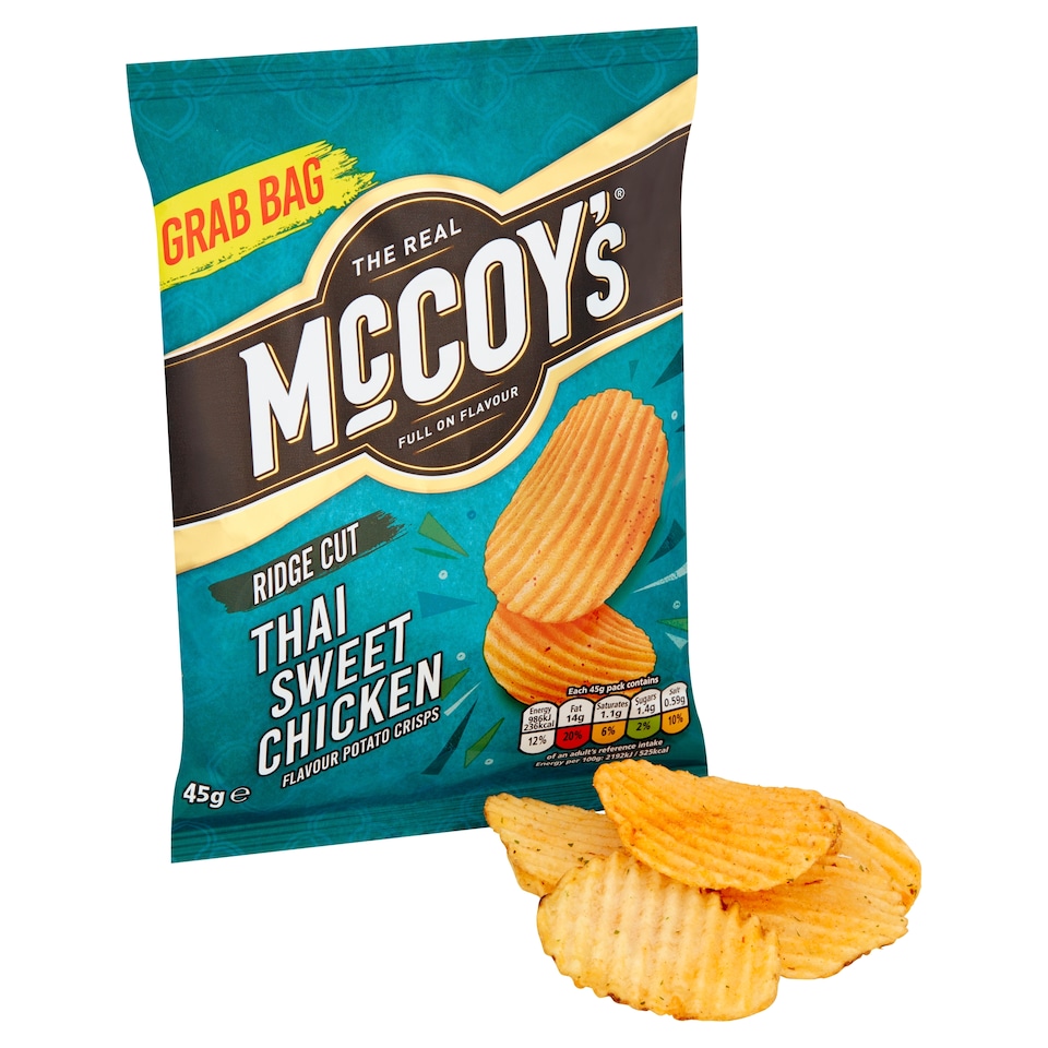 image 1 of Mccoy's Thai Sweet Chicken Grab Bag Crisps 45G