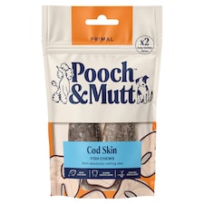 Pooch & Mutt 100% Cod 2 Fish Hide Chews for Dogs 90g