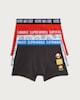 image 1 of Super Mario 3-Pack Cotton Rich Trunks in Black