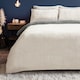 image 4 of Silentnight Grey Reversible Teddy Duvet  Set Double