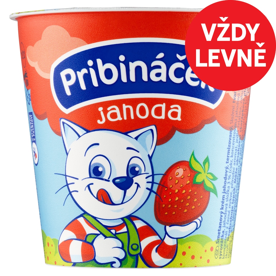 image 1 of Pribináček Strawberry 125g