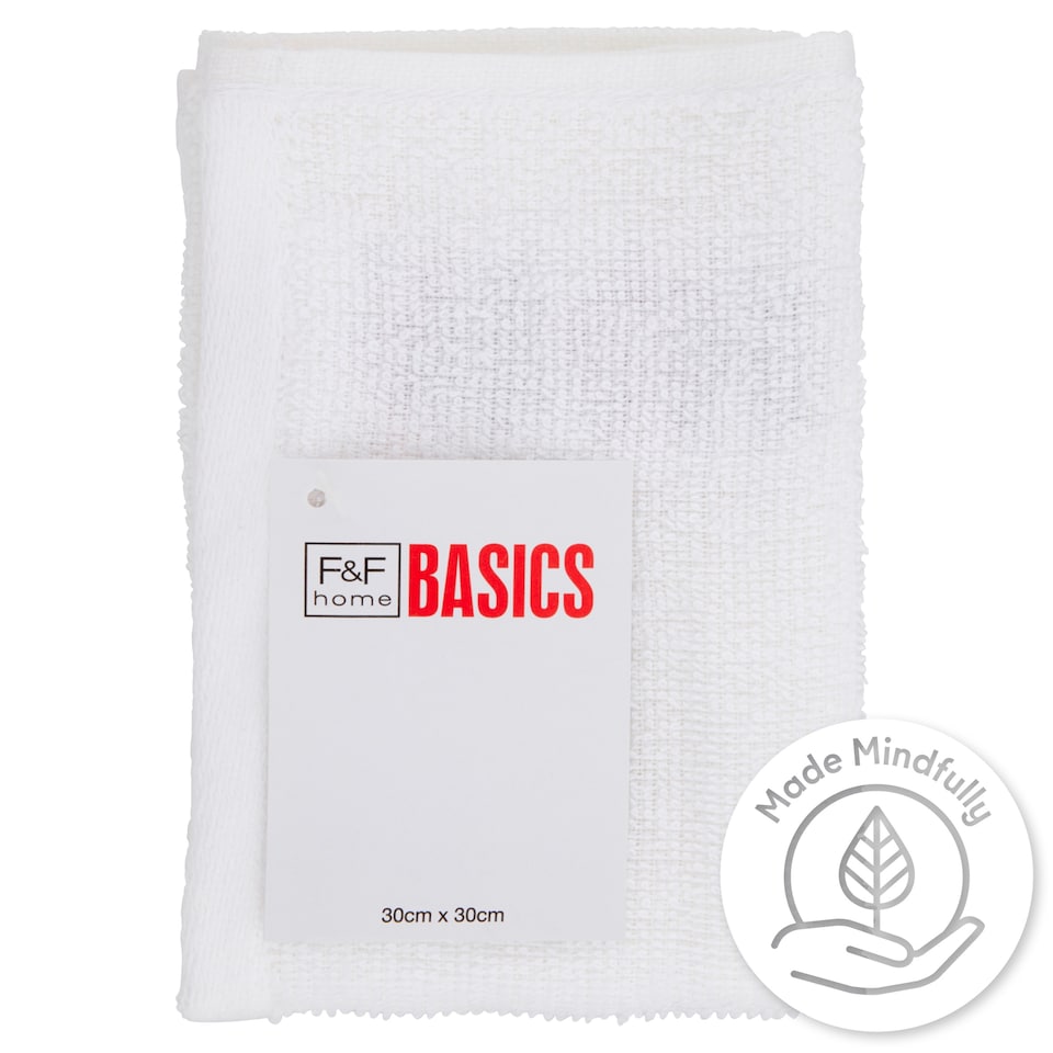 F&F Home Basics Face Cloth 30 cm x 30 cm
