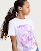 image 1 of K-Pop Demon Hunters Pure Cotton Huntrix Print T-Shirt in White