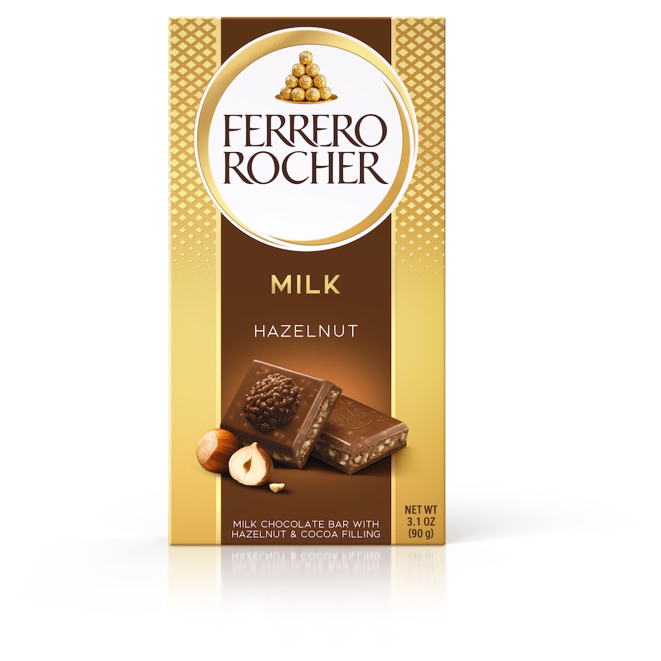 image 1 of Ferrero Rocher Original Milk Chocolate Bar 90G