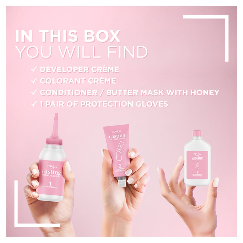 image 1 of L'Oreal Paris Casting Natural Gloss 123 Black Ganache Semi-Permanent Hair Dye