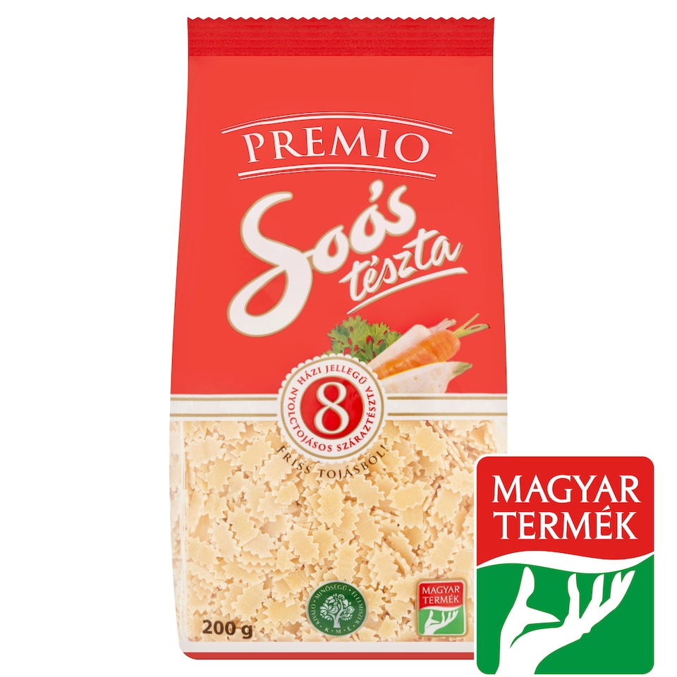 Soós Premio Strawberry Leaf Home Style Dry Pasta with 8 Eggs 200 g
