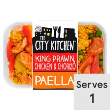 The City Kitchen King Prawn Chicken And Chorizo Paella400g